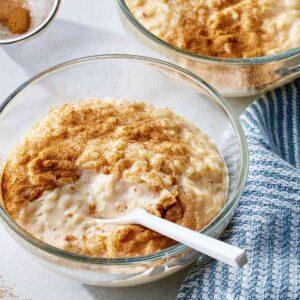 Arroz con leche sabor rompope ( edición especial navideña )