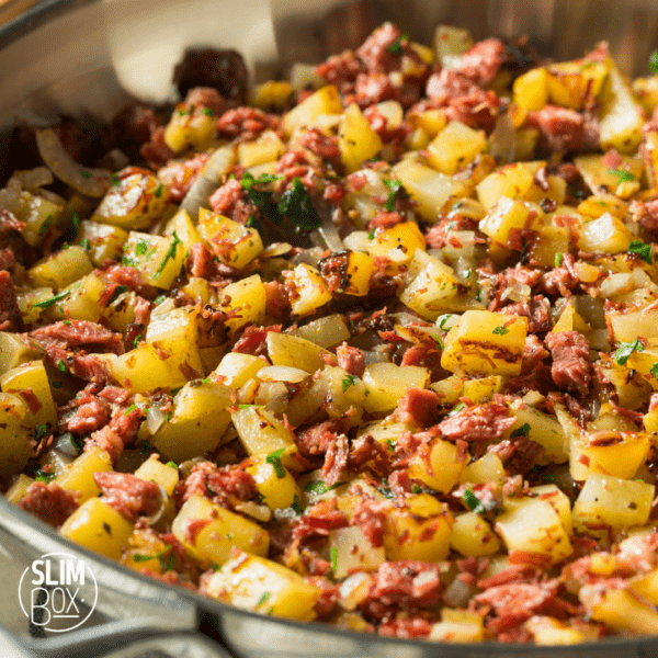 Picadillo de papa con carne molida